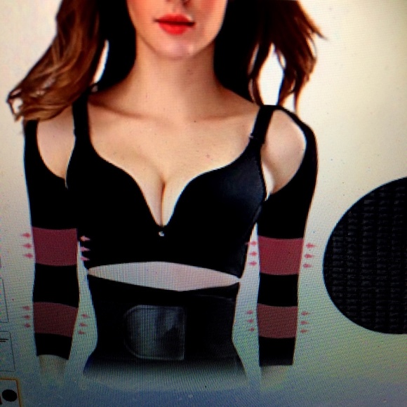 NWOT: Black SHRUG,【 Arms Shaper】upper arm shaper and posture corrector S/M - Picture 2 of 5